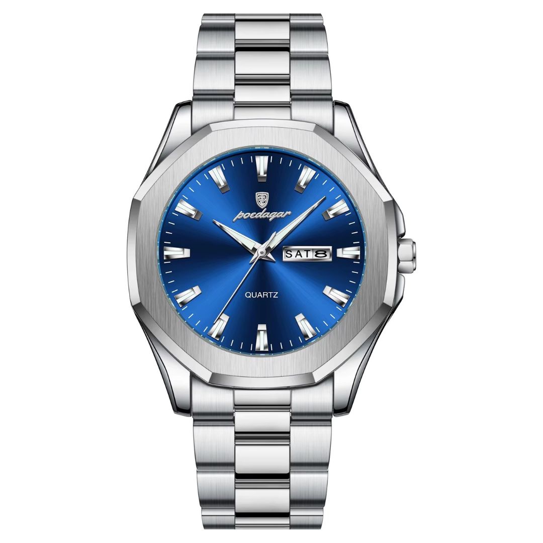 RELOJ POEDAGAR ORIGINAL - ELEGANTE PLATEADO | POE-24