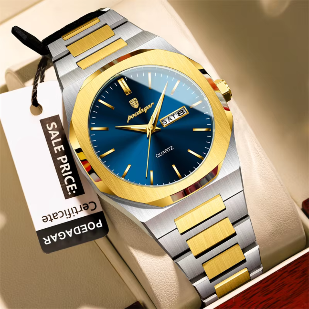 RELOJ POEDAGAR ORIGINAL - ELEGANTE DE ACERO INOXIDABLE | POE-26, POE-27, POE-28, POE-29, POE-30, POE-31, POE-32, POE-33