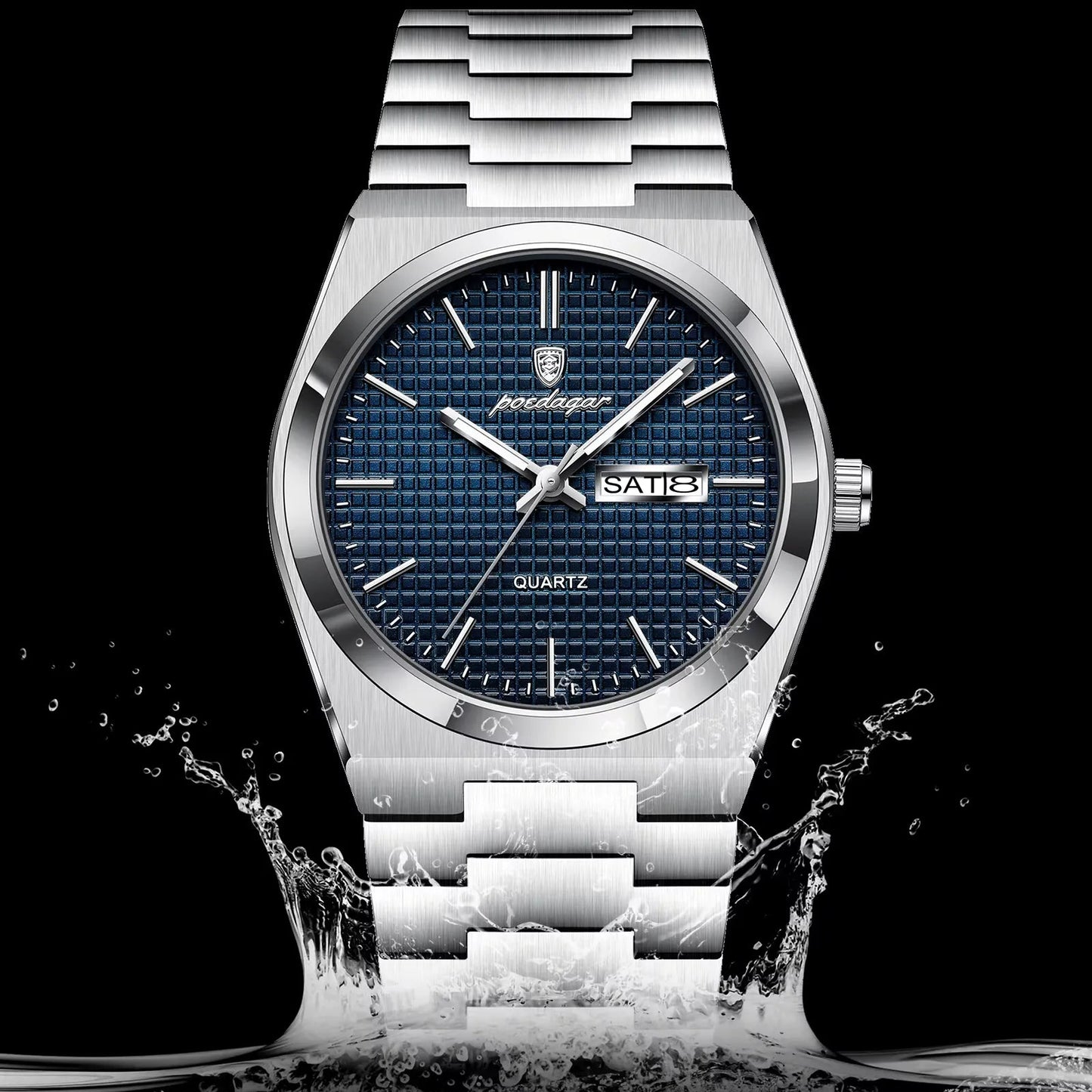 RELOJ POEDAGAR ORIGINAL - ELEGANTE PLATEADO | POE-34