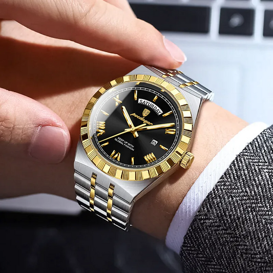 POE-45-RELOJ DE HOMBRE DE ACERO INOXIDABLE POEDAGAR
