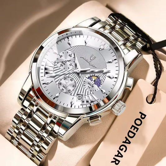 RELOJ POEDAGAR ORIGINAL - ELEGANTE PLATEADO | POE-59