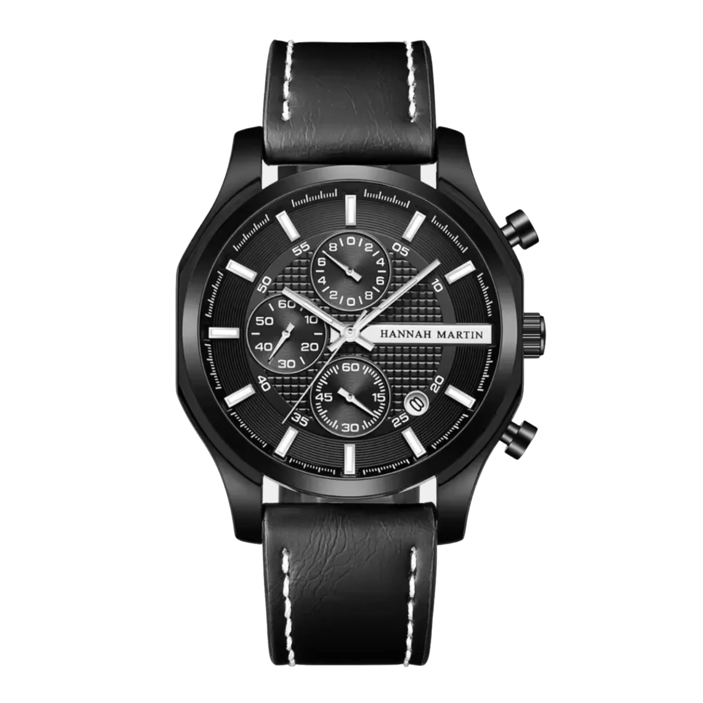 RELOJ ORIGINAL HANNAH MARTIN HM-1432 - ELEGANTE Y CASUAL NEGRO | HAN-118