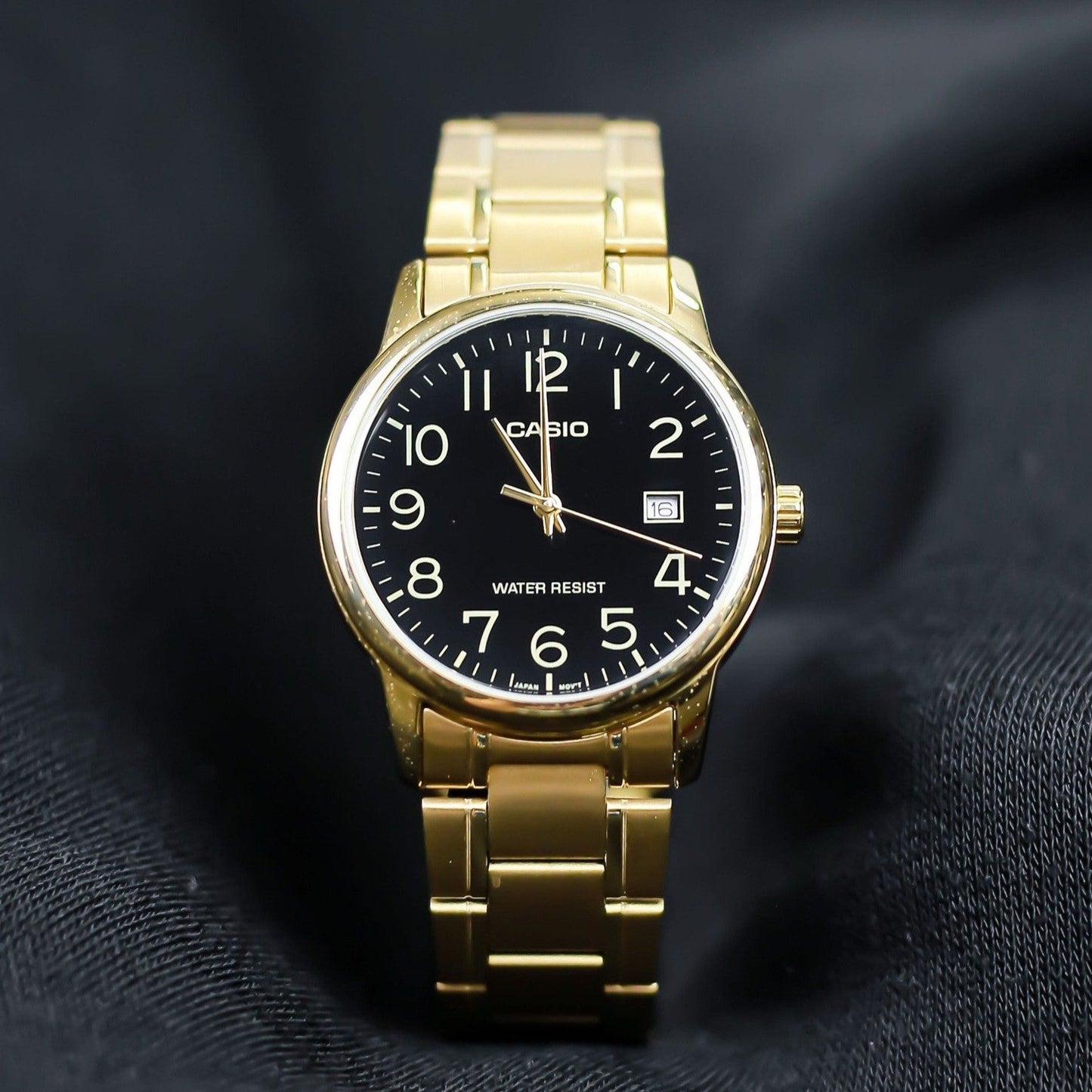 RELOJES CASIO ORIGINAL DORADO MTP-V002G-1B | CAS-19