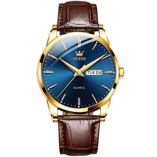 RELOJES OLEVS ORIGINAL - ELEGANTE Y CASUAL - MARRÓN- NEGRO I OLE-1