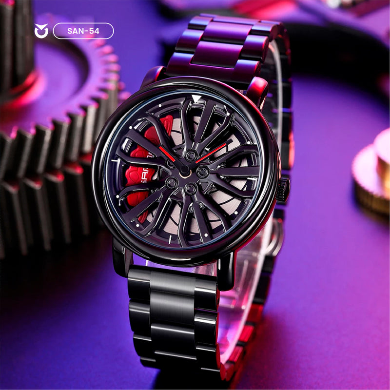 RELOJES SANDA Y BINBOND ORIGINAL DEPORTIVO PLATEADO NEGRO | SAN-54 | SAN-55 | BIN-1 (2)