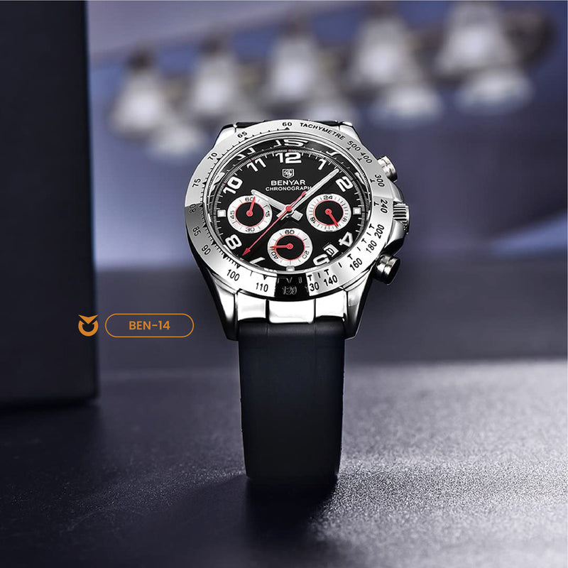 RELOJ BENYAR ORIGINAL CASUAL AZUL Y NEGRO PARA HOMBRE | BEN-13 I BEN-14