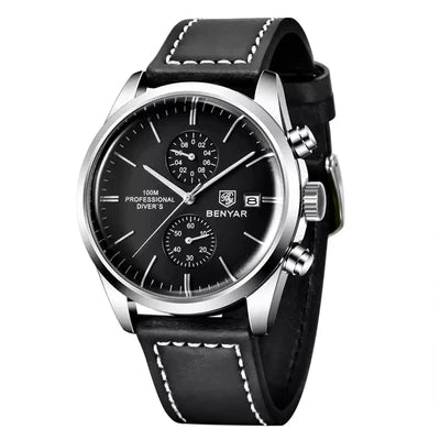 RELOJ BENYAR ORIGINAL ELEGANTE AZUL MARINO NEGRO BY-5187M| BEN-16 - BEN-18-5