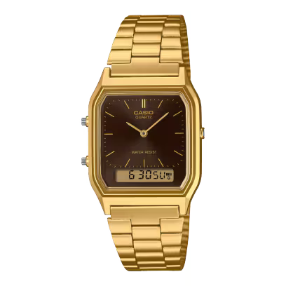 RELOJ CASIO AQ-230A-9AMQYDF ORIGINAL DORADO | SKU: CAS-117