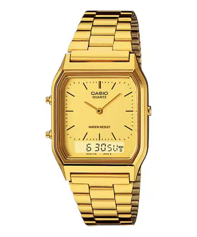 RELOJ CASIO AQ-230GA-9BHD FORIGINAL DORADO | SKU: CAS-118