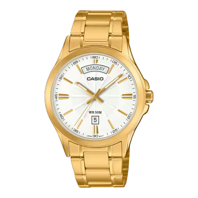 RELOJ CASIO MTP-1381GD ORIGINAL DORADO | SKU: CAS-107