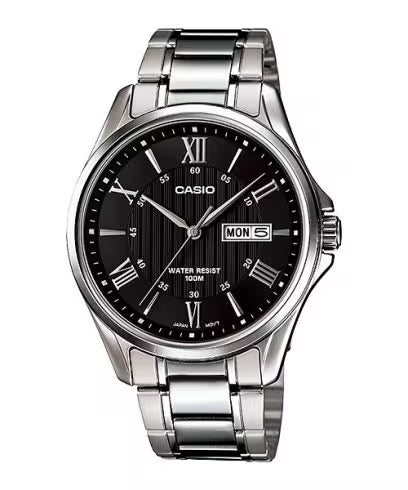 RELOJ CASIO MTP-1384D-1AVDF ORIGINAL NEGRO | SKU: CAS-133