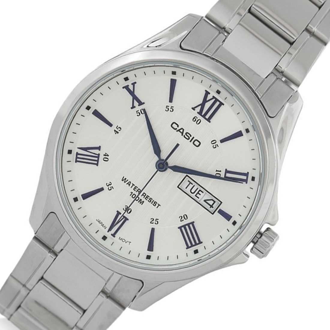RELOJ CASIO MTP-1384D-7A2VDF ORIGINAL PLATEADO | SKU: CAS-135 para hombre 
