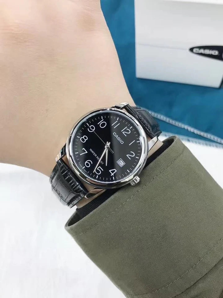 RELOJ CASIO MTP-V002L-1BUDF ORIGINAL NEGRO | SKU: CAS-122