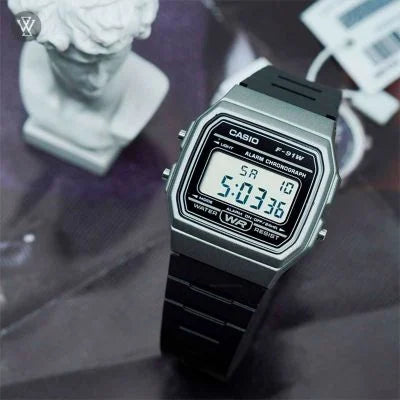 RELOJ CASIO NEGRO F-91WM-1B | CAS-1 - CAS-6-3