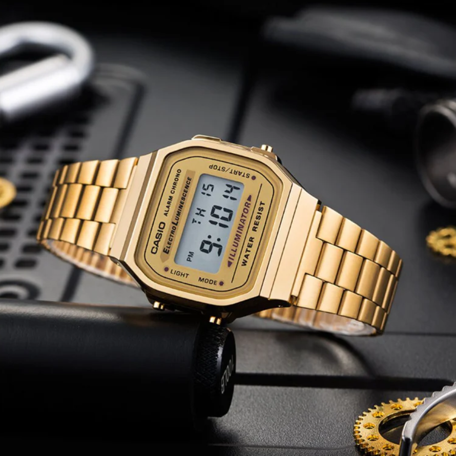 RELOJ_CASIO_ORIGINAL_A168WG-9WDF_VINTAGE_DORADO_CAS-149 Unisex