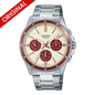 RELOJ CASIO ORIGINAL ROJO MTP-1374D | CAS-93 PARA HOMBRE