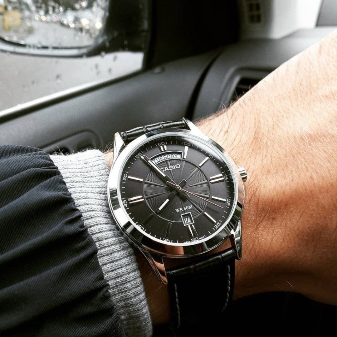 RELOJ CASIO MTP-1381L-1AVDF ORIGINAL NEGRO | CAS-126