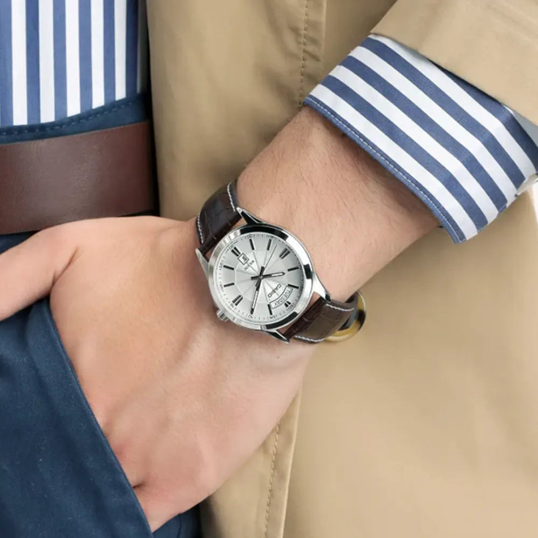 RELOJ_CASIO_ORIGINAL_MTP-1381L-7AVDF_NEGROCAS-127 para hombre