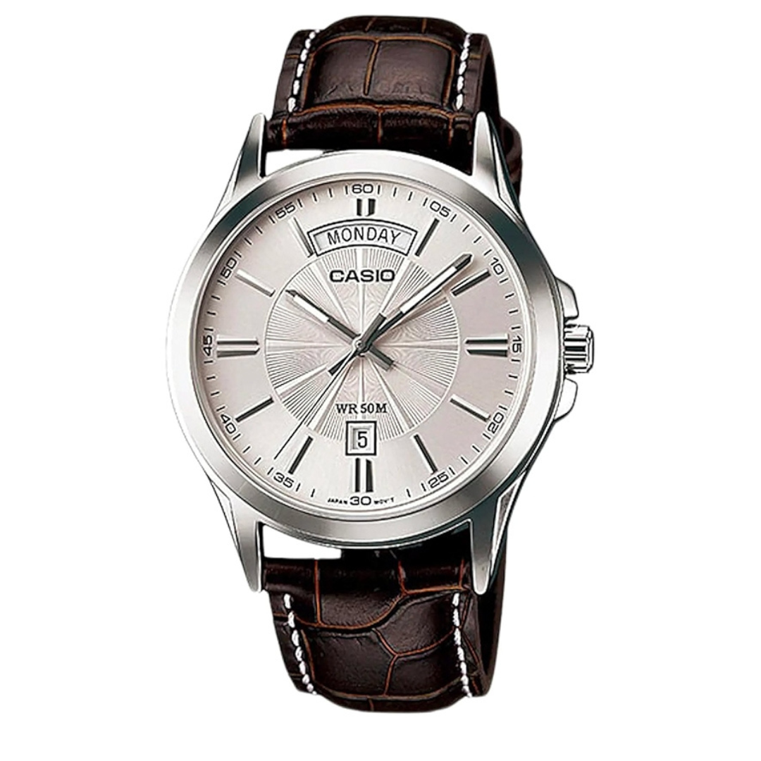 RELOJ_CASIO_ORIGINAL_MTP-1381L-7AVDF_NEGROCAS-127 para Hombre