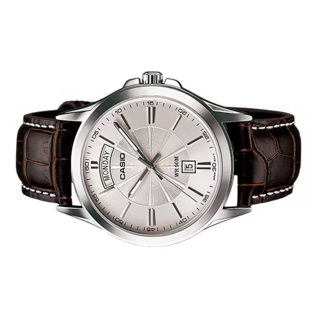 RELOJ_CASIO_ORIGINAL_MTP-1381L-7AVDF_NEGROCAS-127 para Hombre