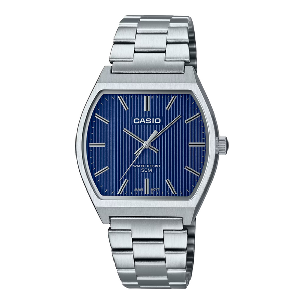 RELOJ CASIO ORIGINAL MTP-B140D AZUL CAS-86 PARA HOMBRE