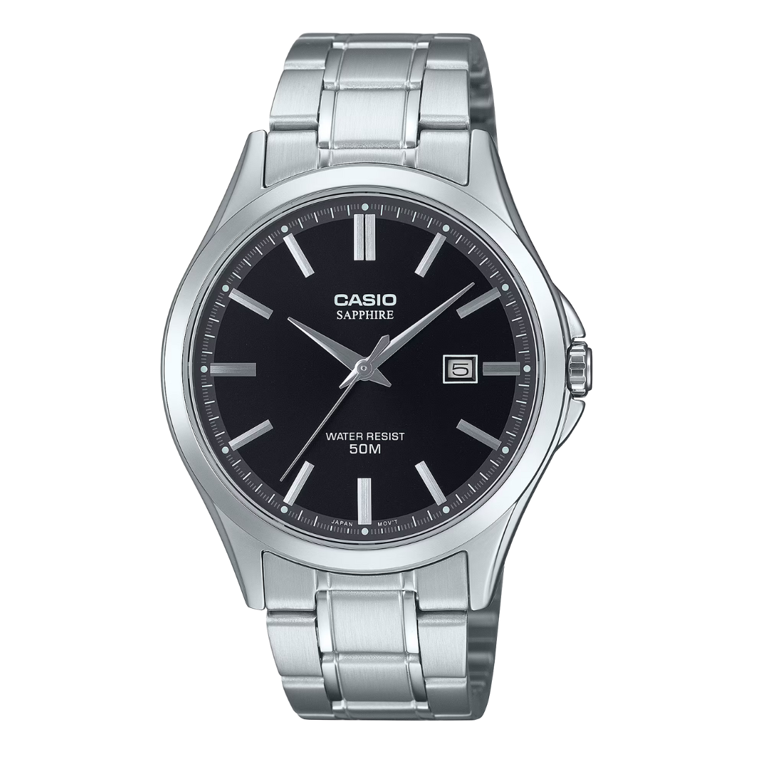 RELOJ_CASIO_ORIGINAL_MTS-115D-1AVDF_PLATEADO_CAS-130 para Hombre