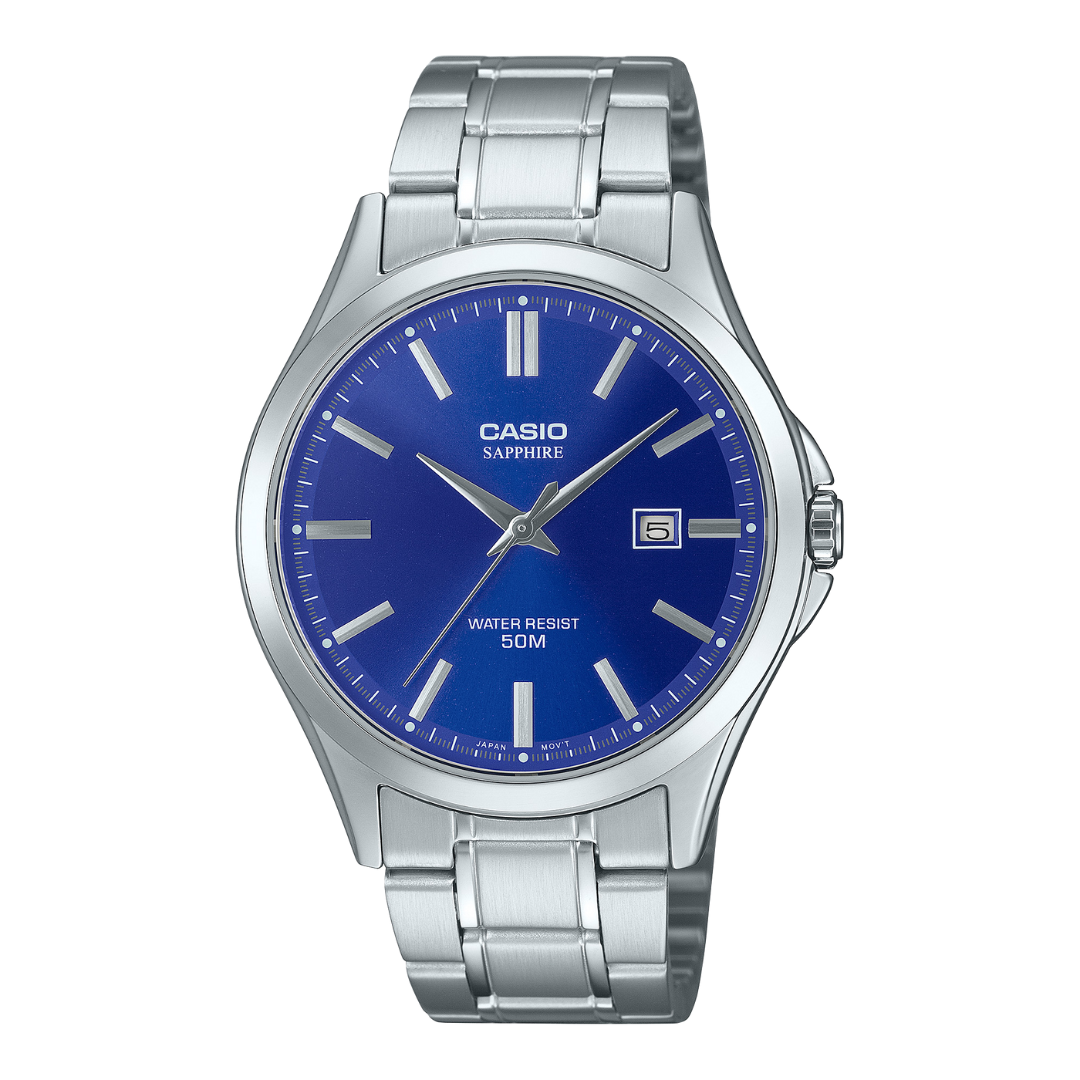 RELOJ_CASIO_ORIGINAL_MTS-115D-2A1VDF_PLATEADO_CAS-131 para Hombre