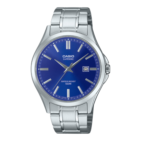 RELOJ_CASIO_ORIGINAL_MTS-115D-2A1VDF_PLATEADO_CAS-131 para Hombre