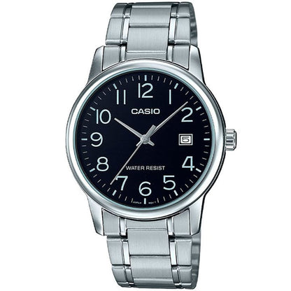 RELOJ CASIO STEEL NEGRO MTP-V002D-1B ELEGANTE  CAS-16 (4)