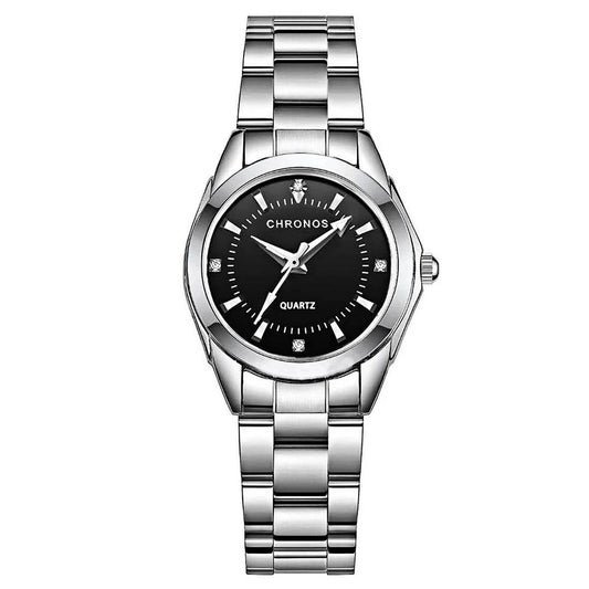 RELOJ CHRONOS ORIGINAL - ELEGANTE PLOMO Y NEGRO | CHR-10 (1)