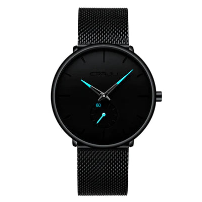 RELOJ CRRJU ORIGINAL - ELEGANTE NEGRO PARA HOMBRE | CRR-5 I CRR-6 I CRR-12 I CRR-13