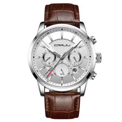 RELOJ CRRJU ORIGINAL CASUAL MARRÓN Y NEGRO PARA HOMBRE | CRR-1 I CRR-2