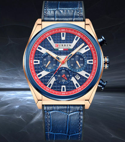 RELOJ CURREN ORIGINAL - CASUAL AZUL 8392 | CUR-80 PARA HOMBRE