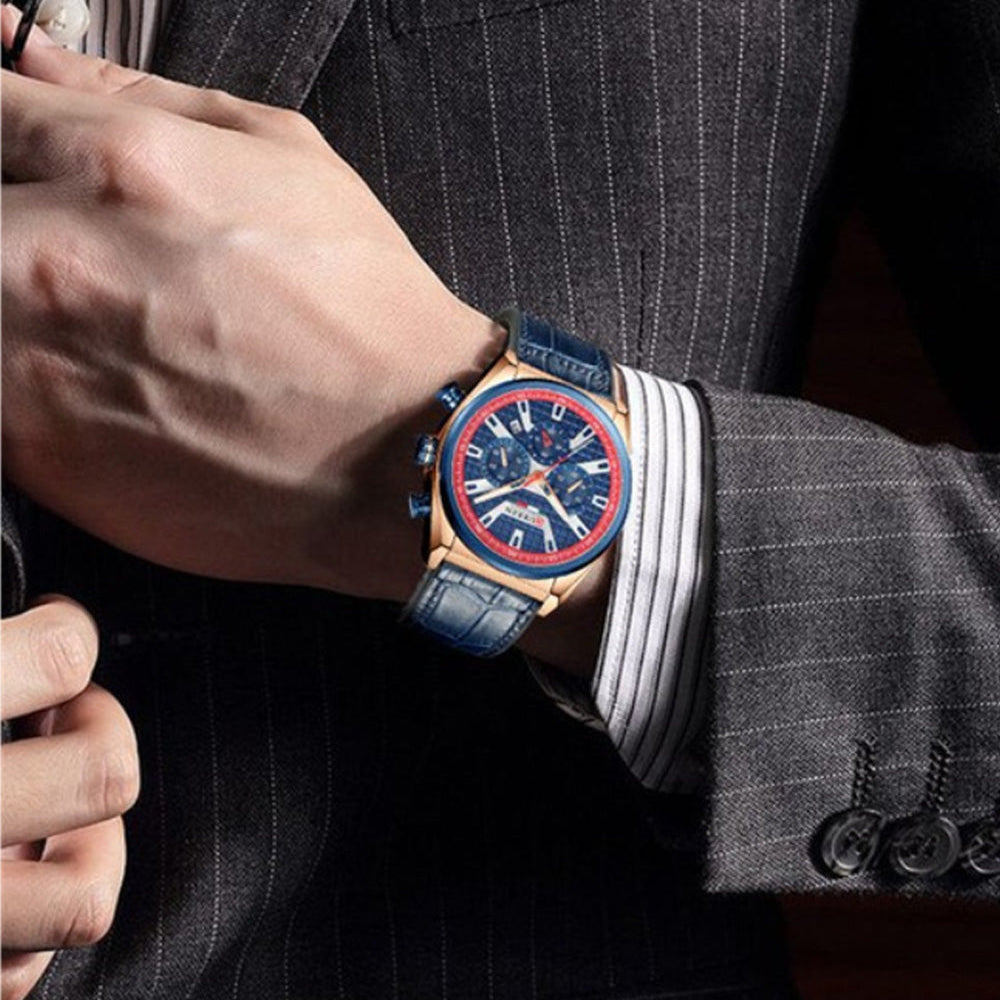 RELOJ CURREN ORIGINAL - CASUAL AZUL 8392 | CUR-80 PARA HOMBRE