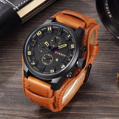 RELOJ CURREN ORIGINAL - CASUAL MARRON - NEGRO 8225 | CUR-13, CUR-14, CUR-15, CUR-16, CUR-17-14
