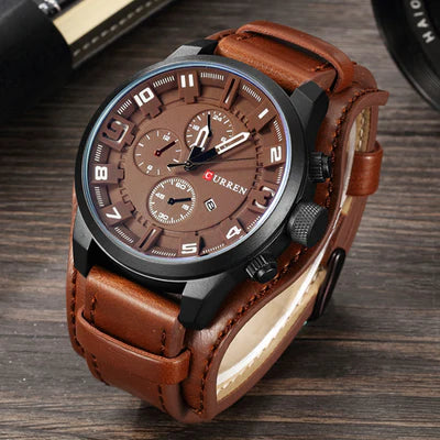 RELOJ CURREN ORIGINAL - CASUAL MARRON - NEGRO 8225 | CUR-13, CUR-14, CUR-15, CUR-16, CUR-17-8