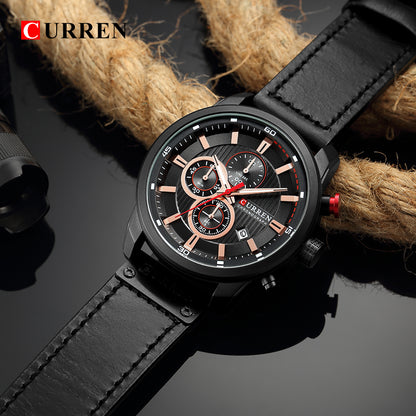 RELOJ CURREN 8291 ORIGINAL CASUAL MARRÓN PARA HOMBRE | CUR-38 | CUR-44 | CUR-101 | CUR-115 
