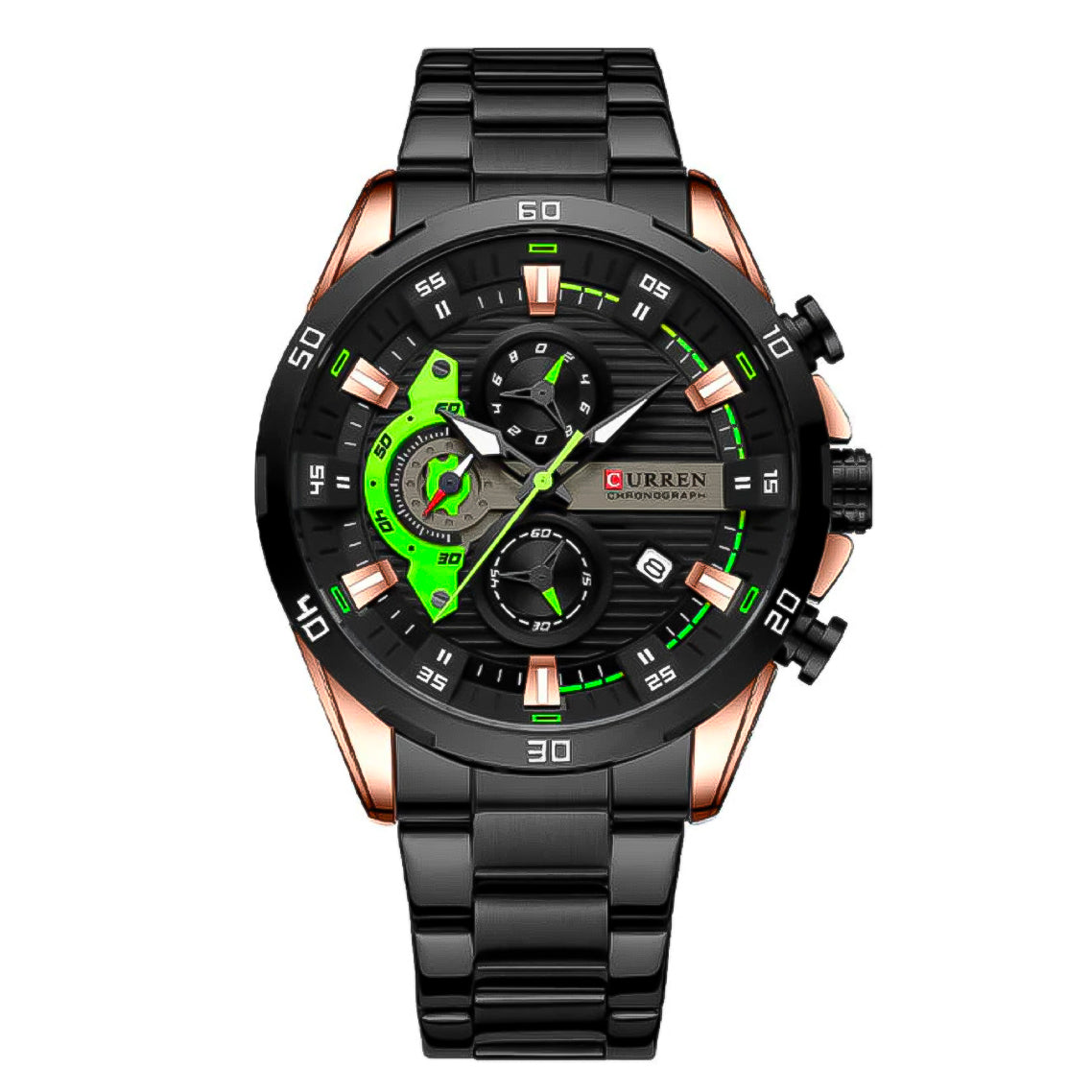 RELOJ CURREN ORIGINAL - CASUAL PLATEADO, NEGRO Y AZUL 8402 | CUR-88, CUR-89, CUR-90 PARA HOMBRE