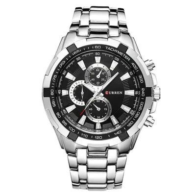 RELOJ CURREN ORIGINAL - ELEGANTE NEGRO - PLATEADO 8023 | CUR-23 | CUR-24 | CUR-111-11