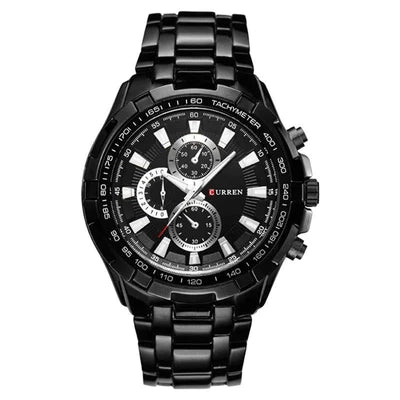 RELOJ CURREN ORIGINAL - ELEGANTE NEGRO - PLATEADO 8023 | CUR-23 | CUR-24 | CUR-111-1