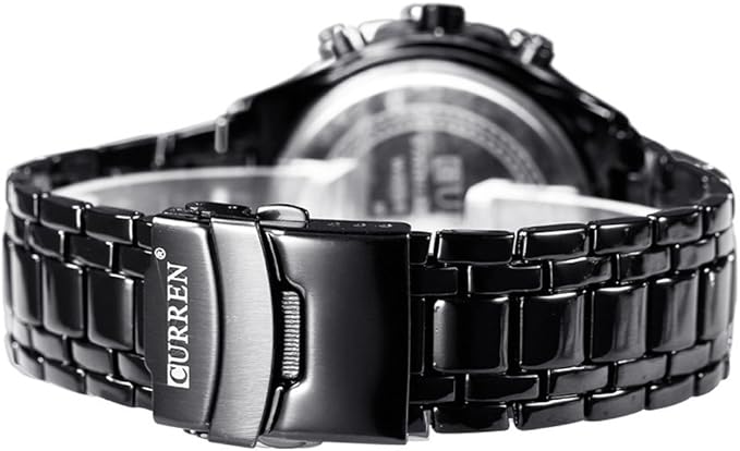 RELOJ CURREN ORIGINAL - ELEGANTE NEGRO - PLATEADO 8023 | CUR-23 | CUR-24 | CUR-111-5