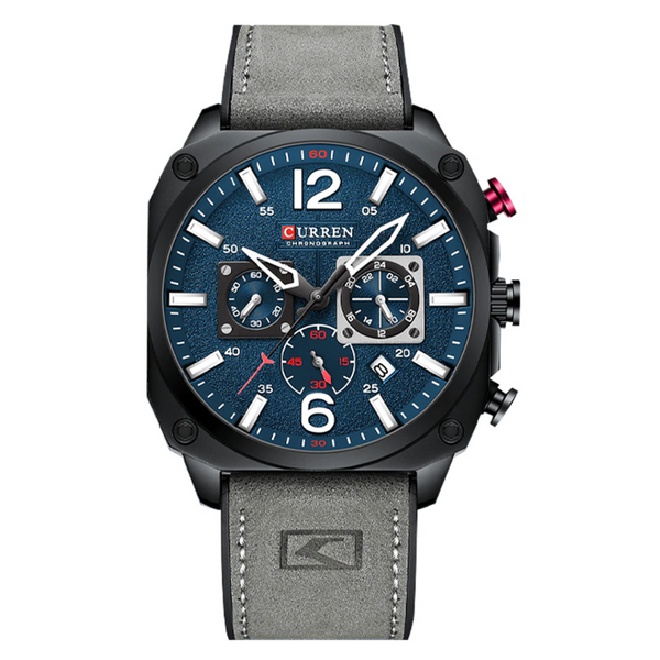 RELOJ CURREN ORIGINAL CASUAL GRIS Y MARRON PARA HOMBRE 8398 | CUR-85 I CUR-86