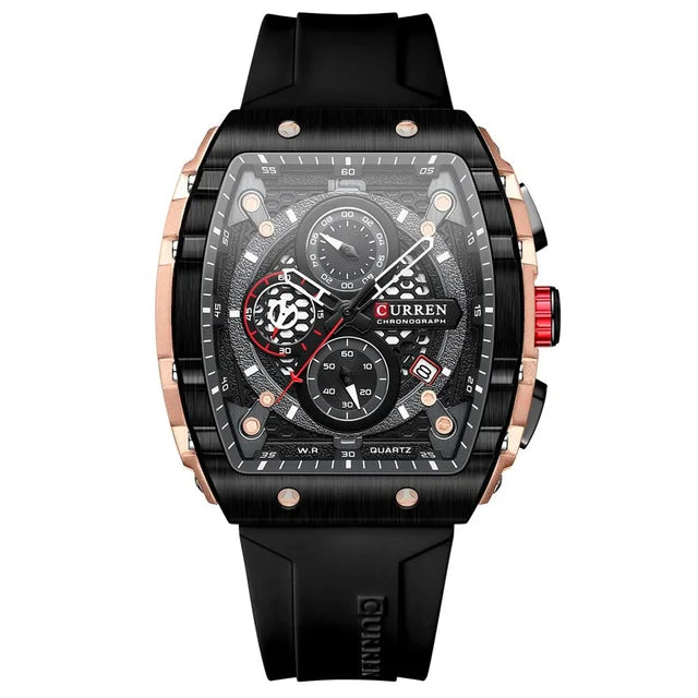 RELOJ CURREN ORIGINAL CASUAL NEGRO Y AZUL PARA HOMBRE | CUR-124 | CUR-125