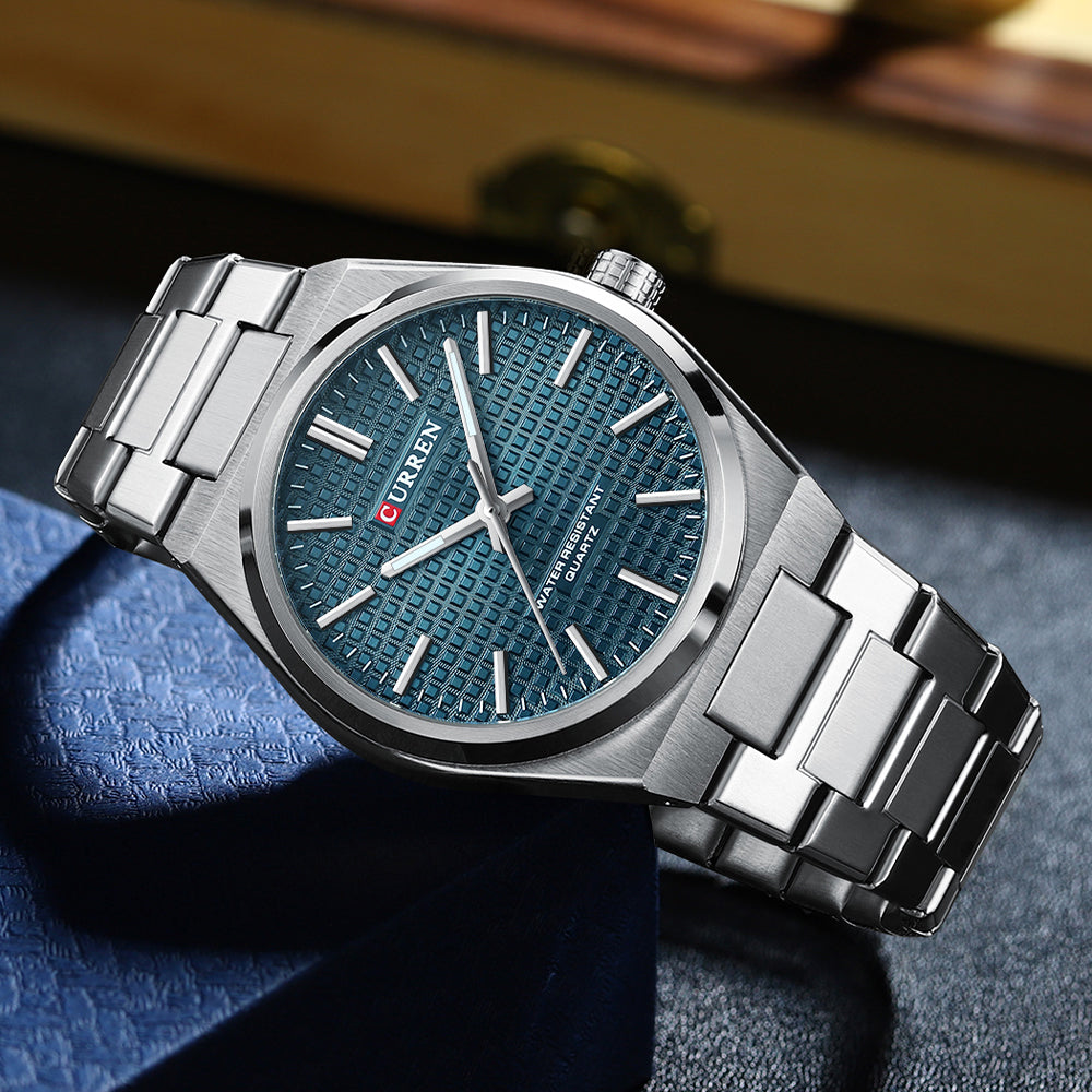 RELOJ CURREN ORIGINAL ELEGANTE PLATEADO PARA HOMBRE 8439 | CUR-129 | CUR-130 | CUR-131