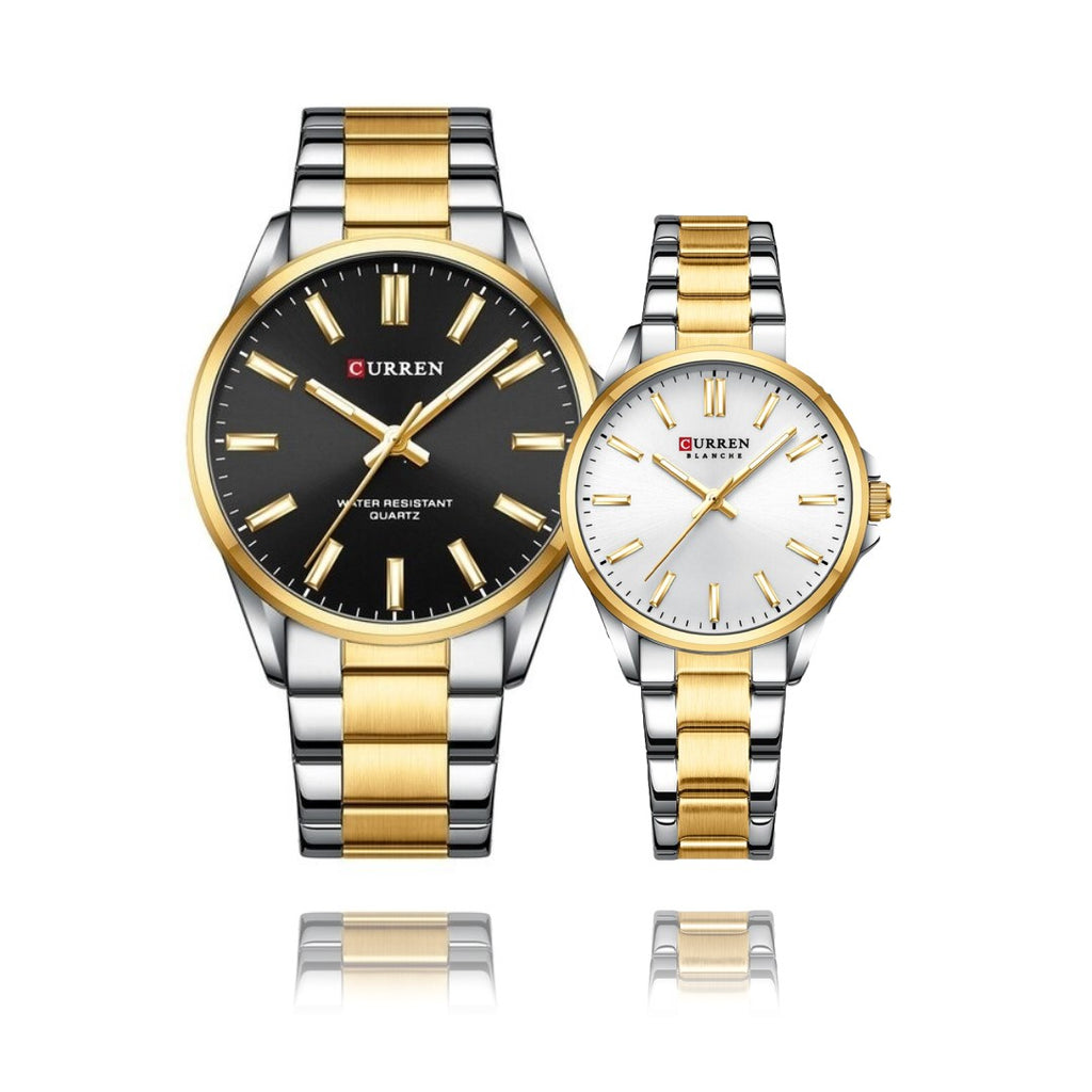 RELOJ CURREN ORIGINAL ELEGANTE PLATEADO PARA PAREJA | CUR-109 | CUR-106