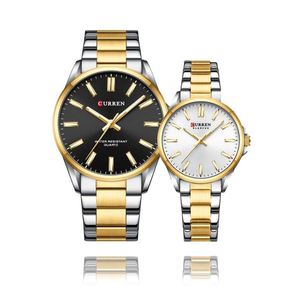 RELOJ CURREN ORIGINAL ELEGANTE PLATEADO PARA PAREJA | CUR-109 | CUR-106