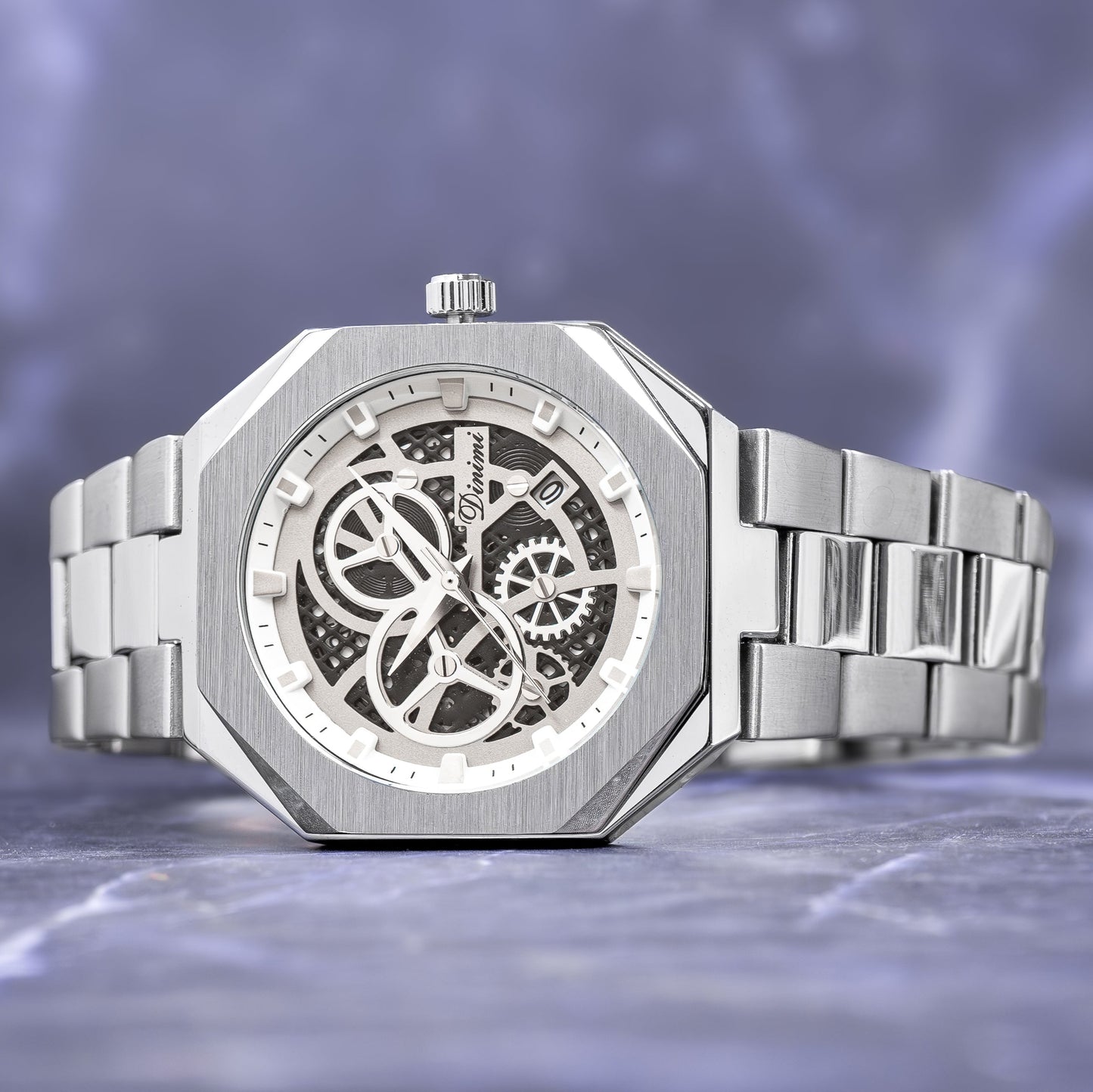 RELOJ DINIMI ORIGINAL 88433 NEGRO PLATEADO | DIN-1, DIN-2, DIN-30 PARA HOMBRE