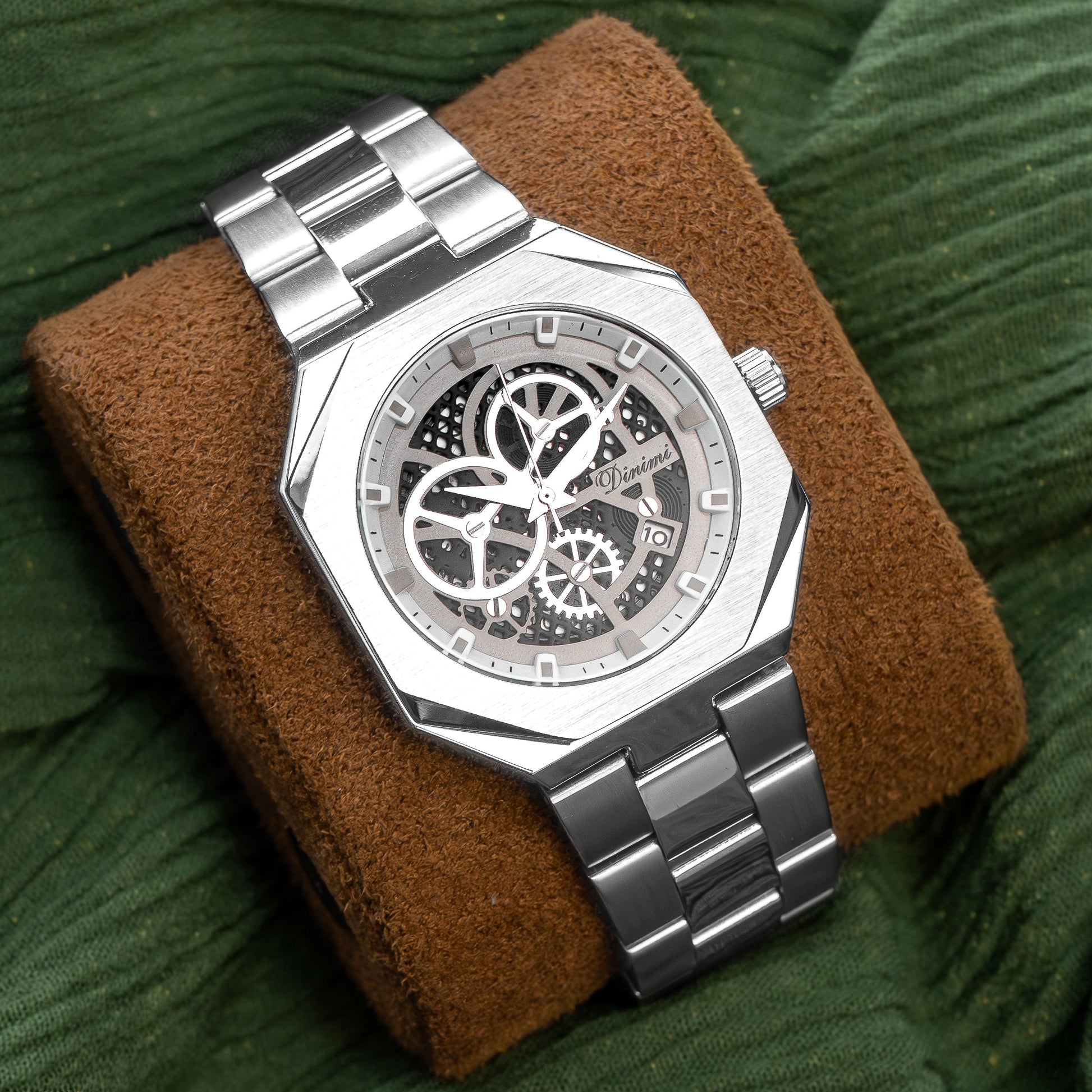 RELOJ DINIMI ORIGINAL 88433 NEGRO PLATEADO | DIN-1, DIN-2, DIN-30 PARA HOMBRE