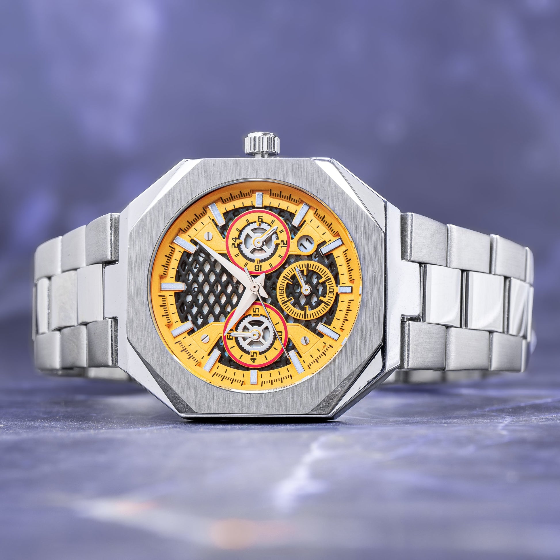 RELOJ DINIMI ORIGINAL 88433 NEGRO PLATEADO | DIN-1, DIN-2, DIN-30 PARA HOMBRE