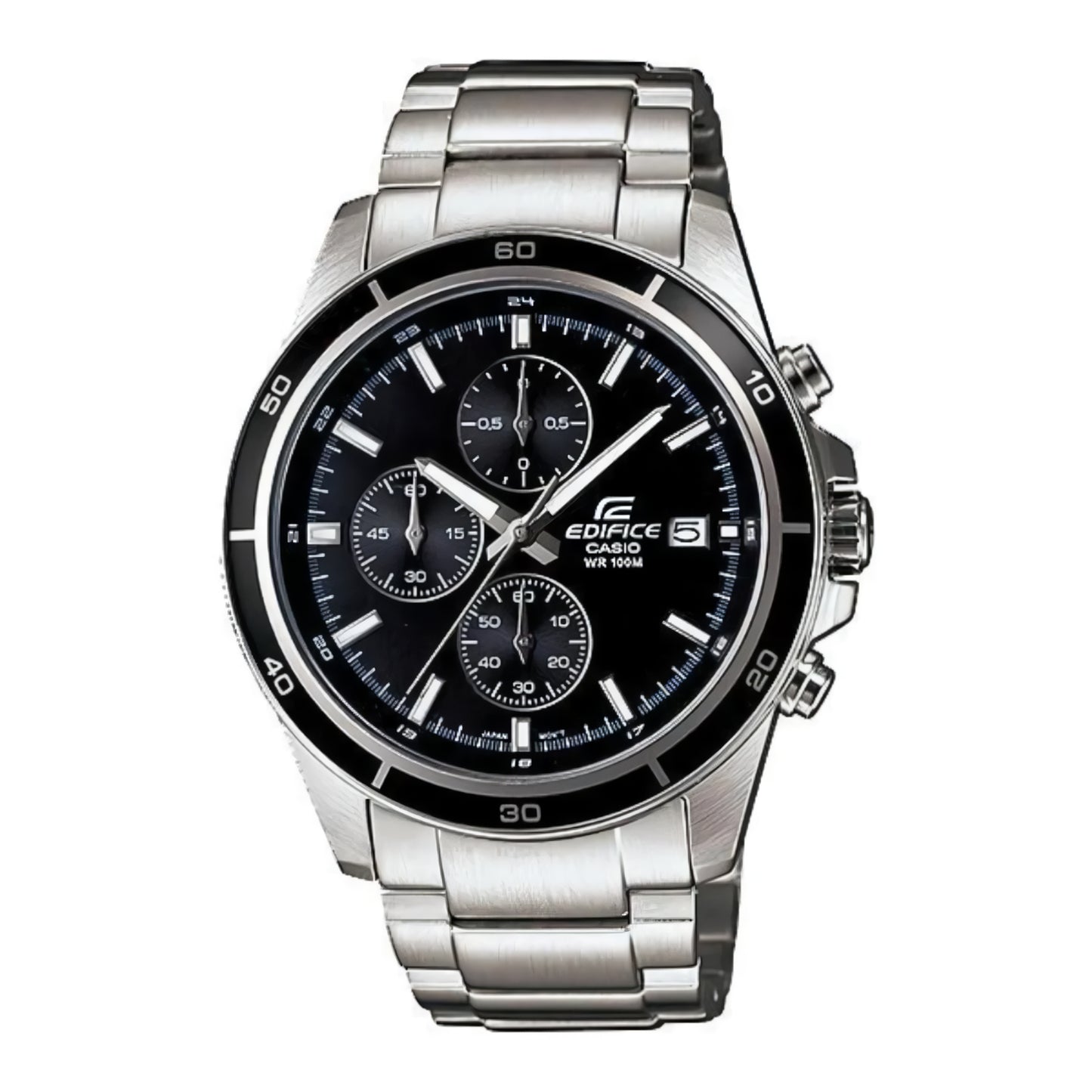 RELOJ EDIFICE EFR-526D-1AVUDF EDI-OG-9 CASUAL - COLOR PLATEADO NEGRO